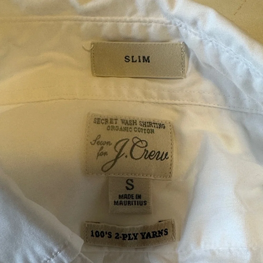 J. Crew Men's Crisp White Button Down Shirt